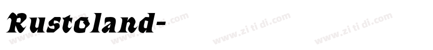 Rustoland字体转换