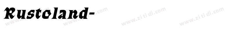 Rustoland字体转换