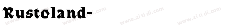 Rustoland字体转换