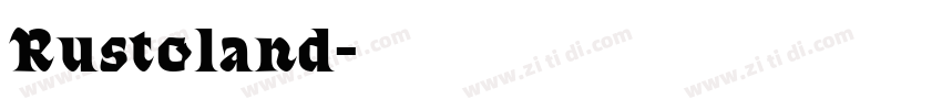 Rustoland字体转换