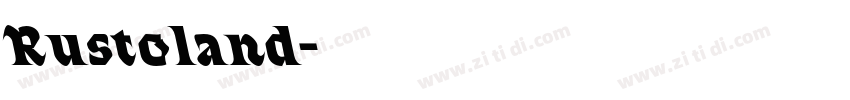 Rustoland字体转换