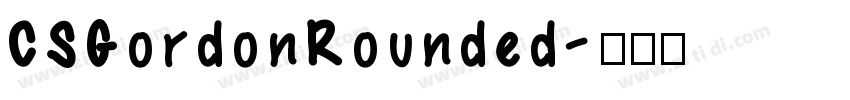 CSGordonRounded字体转换