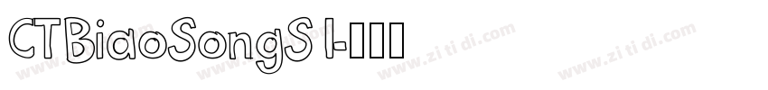 CTBiaoSongS1字体转换