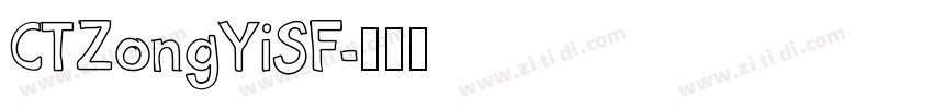CTZongYiSF字体转换