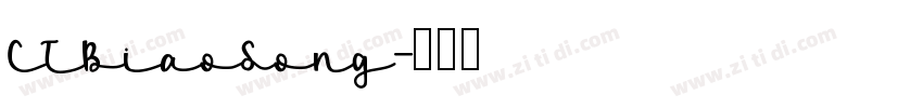 CTBiaoSong字体转换