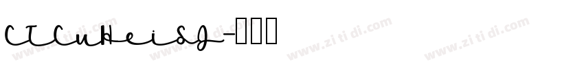 CTCuHeiSJ字体转换