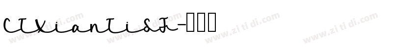 CTXianTiSF字体转换