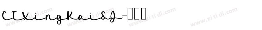 CTXingKaiSJ字体转换