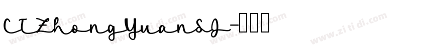 CTZhongYuanSJ字体转换