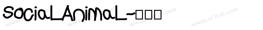 SociaLAnimaL字体转换