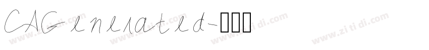 CAGenerated字体转换