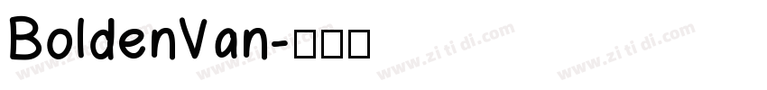 BoldenVan字体转换