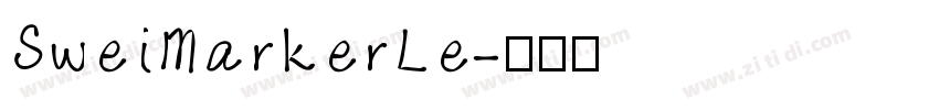 SweiMarkerLe字体转换