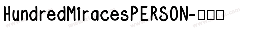 HundredMiracesPERSON字体转换