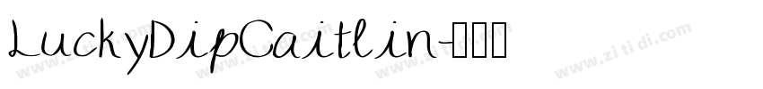 LuckyDipCaitlin字体转换