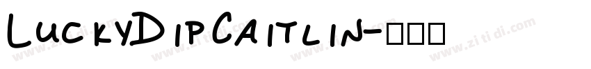 LuckyDipCaitlin字体转换