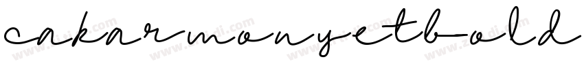 cakarmonyetbold字体转换