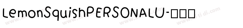 LemonSquishPERSONALU字体转换