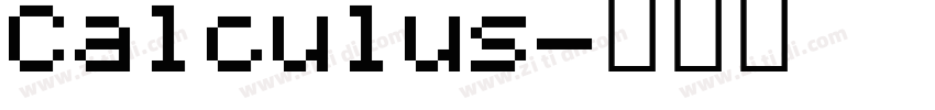 Calculus字体转换