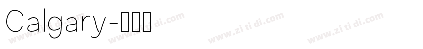 Calgary字体转换