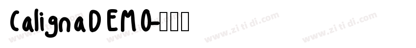 CalignaDEMO字体转换