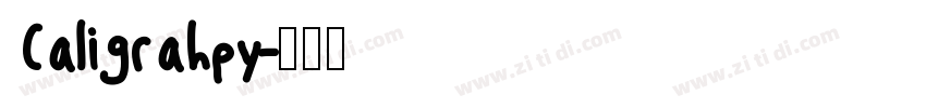Caligrahpy字体转换
