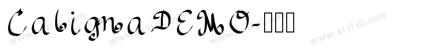 CalignaDEMO字体转换
