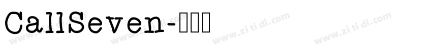 CallSeven字体转换
