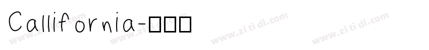 Callifornia字体转换