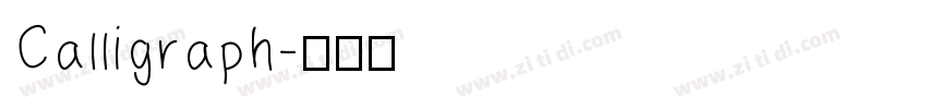 Calligraph字体转换
