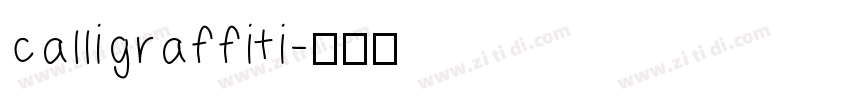 calligraffiti字体转换