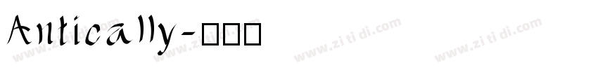 Antically字体转换
