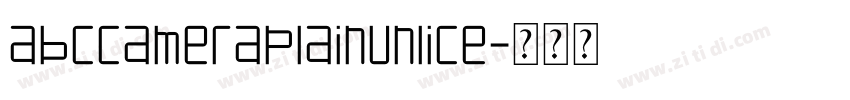 ABCCameraPlainUnlice字体转换