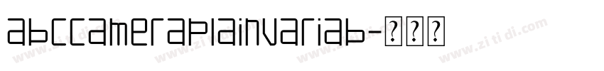 ABCCameraPlainVariab字体转换