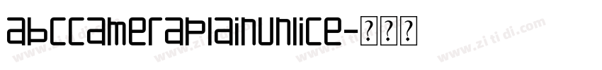 ABCCameraPlainUnlice字体转换