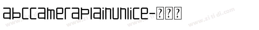 ABCCameraPlainUnlice字体转换
