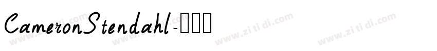 CameronStendahl字体转换