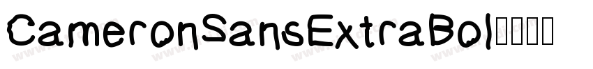 CameronSansExtraBol字体转换