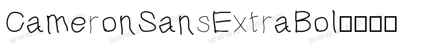 CameronSansExtraBol字体转换