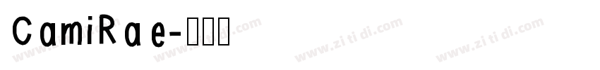 CamiRae字体转换