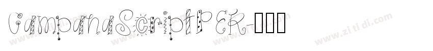 CampanaScriptPER字体转换