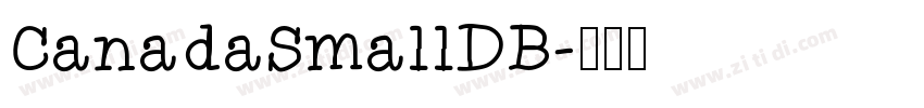CanadaSmallDB字体转换