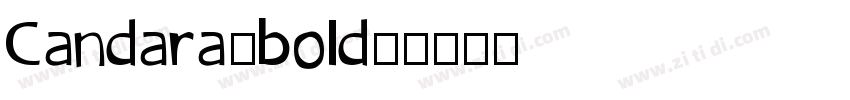 Candara(bold)字体转换