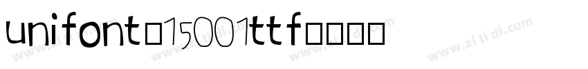 unifont-15001ttf字体转换