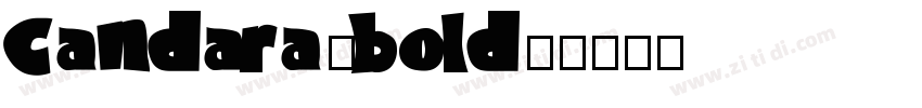 Candara(bold)字体转换