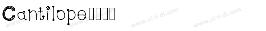 Cantilope字体转换