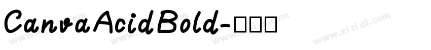 CanvaAcidBold字体转换