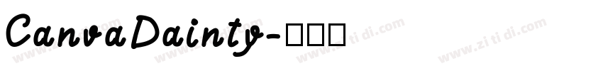 CanvaDainty字体转换