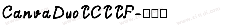 CanvaDuoTCTTF字体转换