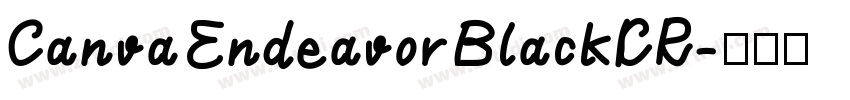 CanvaEndeavorBlackKR字体转换